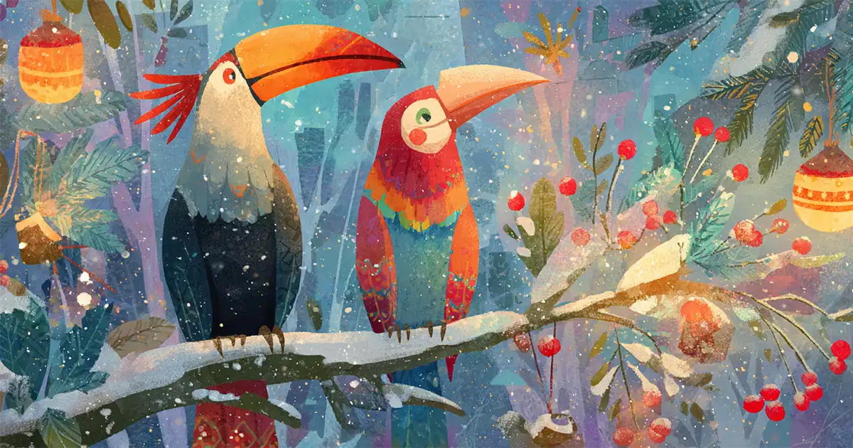 Шанти, Кора и Рико. Новый год