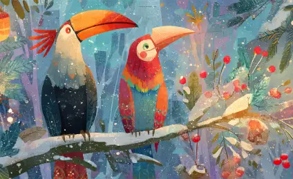 Шанти, Кора и Рико. Новый год