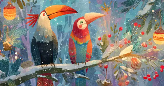 Шанти, Кора и Рико. Новый год