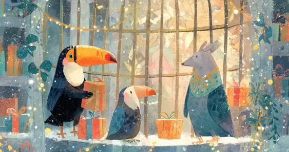 Шанти, Кора и Рико. Новогодние подарки