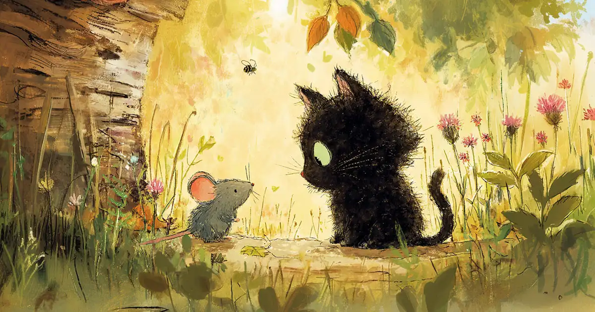 Котёнок Барсик и мышата