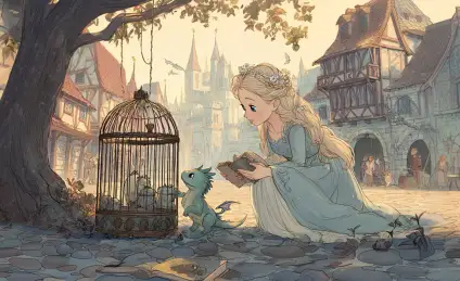 Сказка про любопытного дракона, смелого рыцаря и красивую принцессу